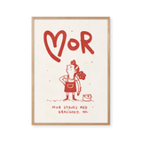 Mother is spelled with love - red