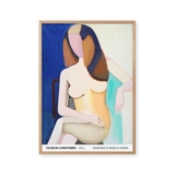 Seated female model, 1950